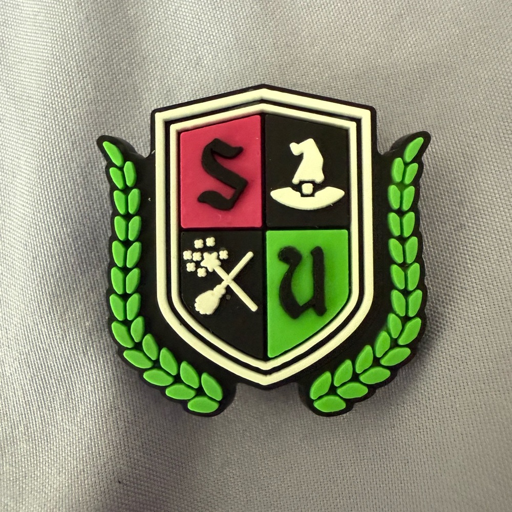 Wicked - Pink and Green Crest for Crocs